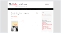 Desktop Screenshot of micmelo-litteraire.com