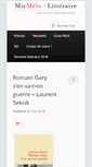 Mobile Screenshot of micmelo-litteraire.com